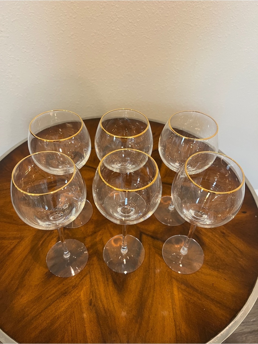 6 Lenox Eternal Gold Signature Wine Glasses 8” - Pristine  Condition - Picture 6 of 10